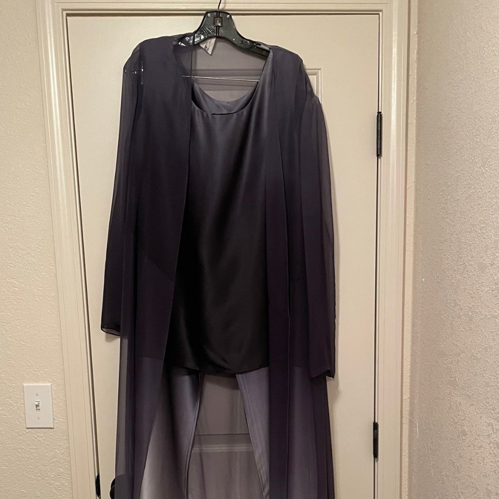 3 Piece Silk/Chiffon Hombre Custom Ensemble